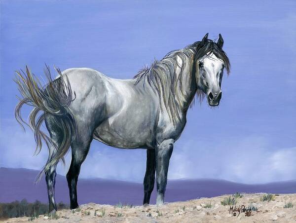 Mustang Art Print featuring the painting Centauro Sky by Melody Perez