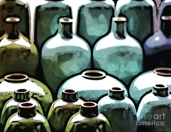 Photography Art Print featuring the digital art Ceramic Vases by Phil Perkins