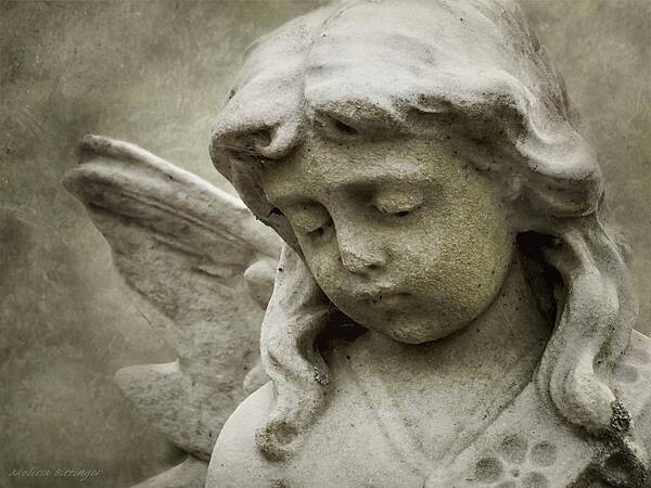 Angel Art Print featuring the photograph Charleston Angel Child, Cemetery Angel by Melissa Bittinger