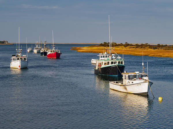 Boat Art Print featuring the photograph Chatham Harbor Boats II by Marianne Campolongo
