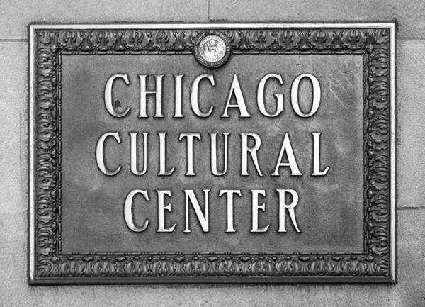 Chicago Art Print featuring the photograph Chicago Cultural Center Plaque by Steve Gadomski