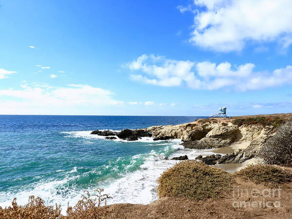 Cliffside Art Print featuring the photograph Cliffside Watchtower by Beth Myer Photography