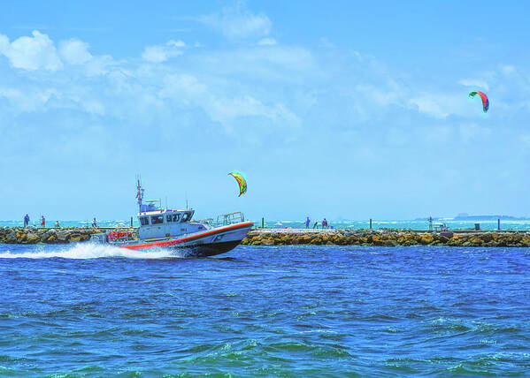 Landscape Art Print featuring the photograph Coast Guard Run by John M Bailey