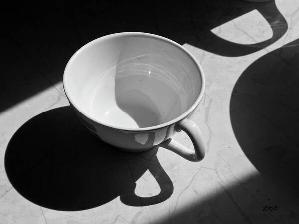 Coffee Art Print featuring the photograph Coffee Cup in Light and Shadow by David Gordon