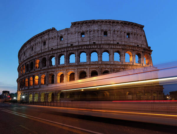 Colosseum Art Print featuring the photograph Colosseum Rush by Rob Davies