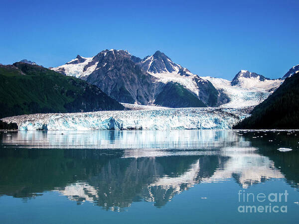 Usa Art Print featuring the photograph Columbia Glacier Alaska by Benny Marty