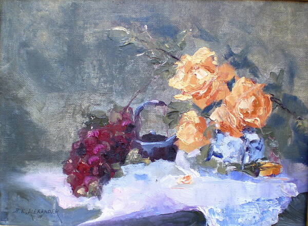 Still Life Art Print featuring the painting Complimentory by Bryan Alexander