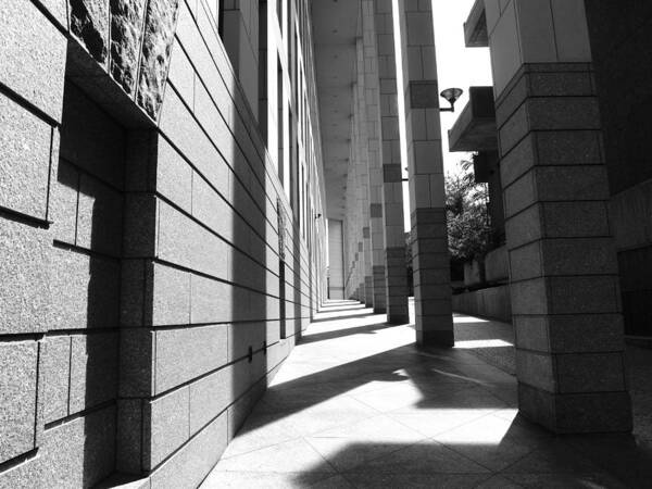 Black And White Art Print featuring the photograph Corridor by Christopher Brown