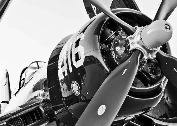 Airshow Art Print featuring the photograph Corsair's Nose by Chris Buff