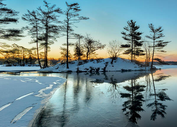 Kingston Art Print featuring the photograph Crisp and cold start to the day by Ian Sempowski