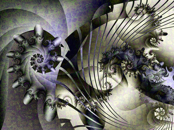 Fractal Art Print featuring the digital art David's Lyre by David April