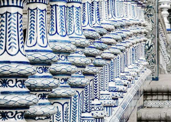 Seville Art Print featuring the photograph Details in Blue from Seville by AM FineArtPrints