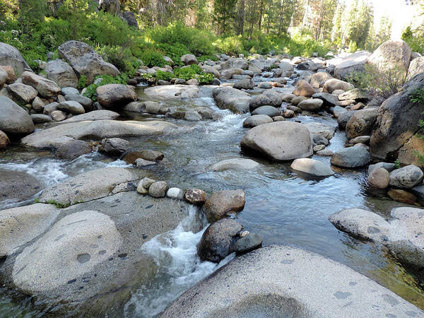 Creek Art Print featuring the photograph Dinkey Creek Rocks 2 by Eric Forster