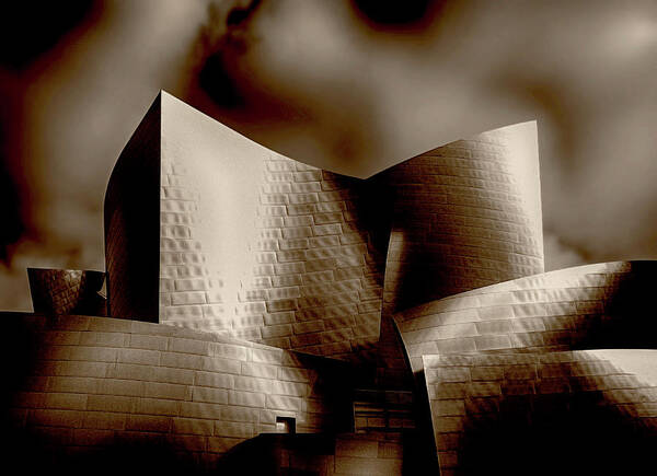 Architecture Art Print featuring the photograph Disney Concert Hall by Joseph Hollingsworth