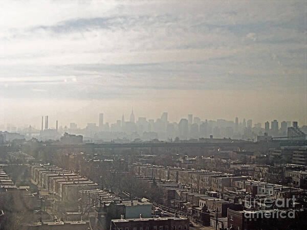 Brooklyn Art Print featuring the photograph Distant City by Paulette B Wright