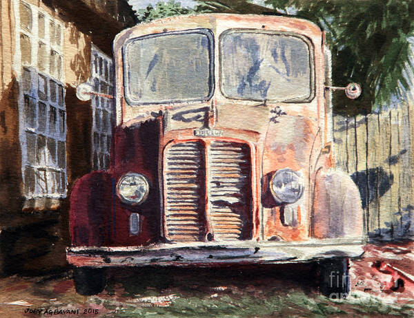 Divco Art Print featuring the painting Divco Truck by Joey Agbayani