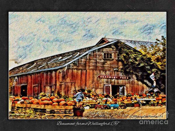 Mix Media Art Print featuring the mixed media Down On The Farm by MaryLee Parker
