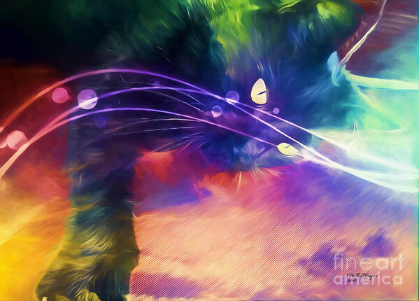Abstract Art Print featuring the digital art Dreamer by DB Hayes