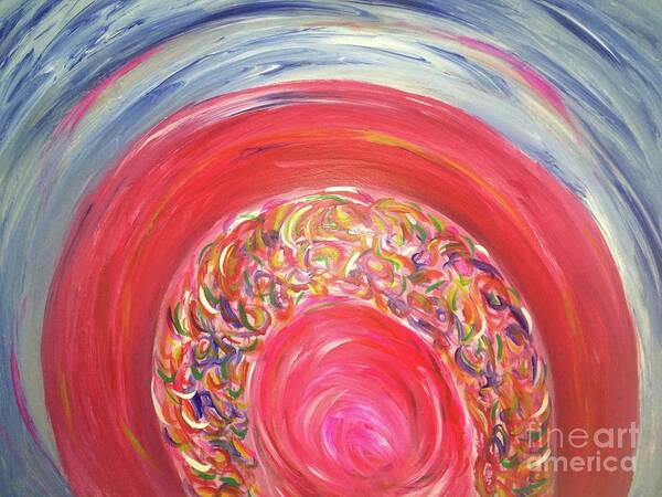 This Is An Acrylic Painting On Canvas. Art Print featuring the painting Dreaming in Color by Sarahleah Hankes