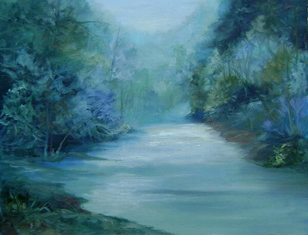 Burton River Georgia Art Print featuring the painting Dreamsome by Ginger Concepcion