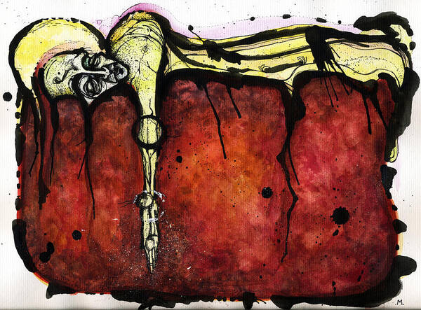 Sleep Art Print featuring the painting Drift Away by Mark M Mellon