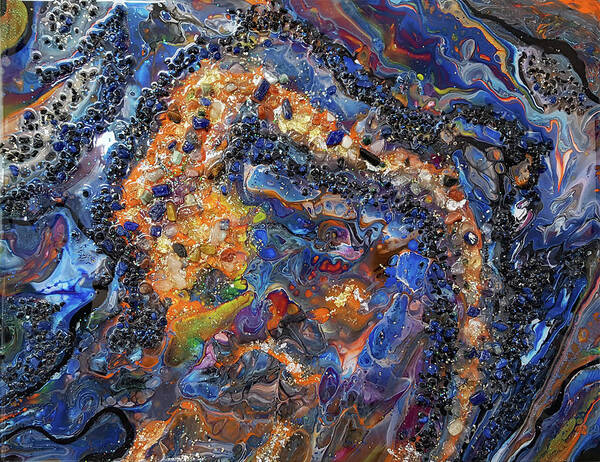 Acrylic Art Print featuring the painting Earth Gems #18W01 by Lori Sutherland