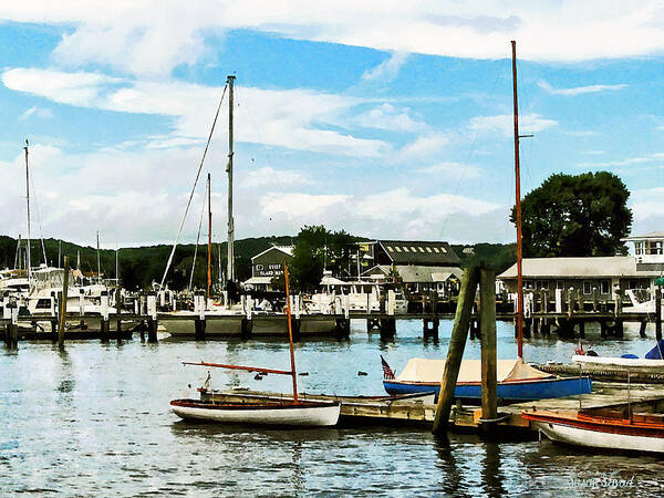 Boat Art Print featuring the photograph Essex CT Marina by Susan Savad