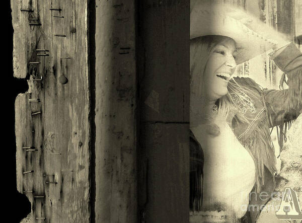 Cowgirl Poster Art Print featuring the photograph Faded Memories by Joe Pratt