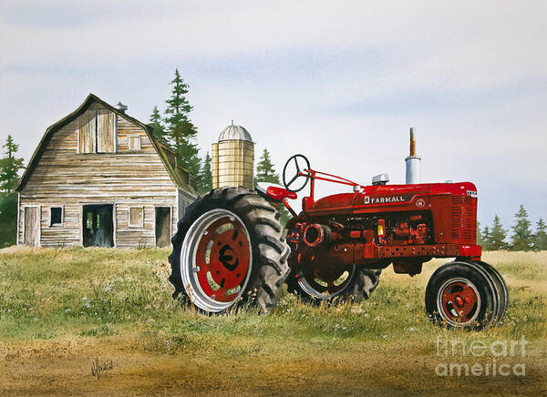 International Harvester Art Print featuring the painting Farmers Heritage by James Williamson