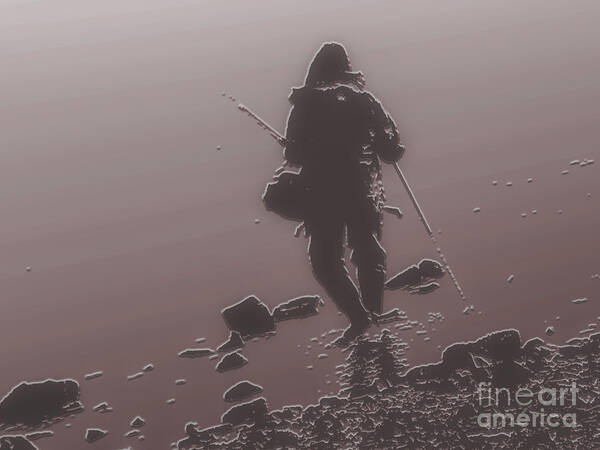 Fisherman Art Print featuring the photograph Fisherman by Charlie Cliques