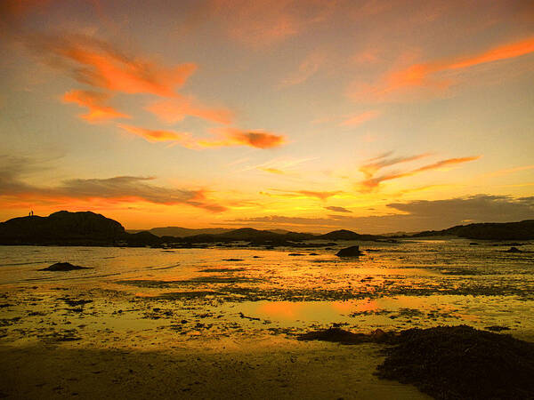 Mull Art Print featuring the photograph Flames over Mull by Mark Egerton