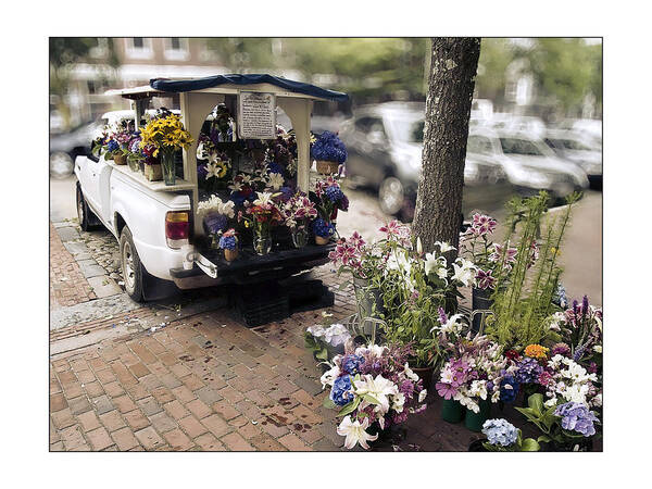 Nantucket Art Print featuring the photograph Flower Truck on Nantucket by Tammy Wetzel
