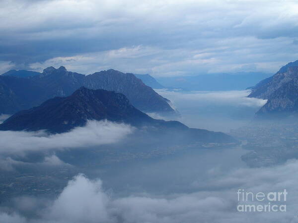 Fog Art Print featuring the photograph Fog and Clouds by Riccardo Mottola