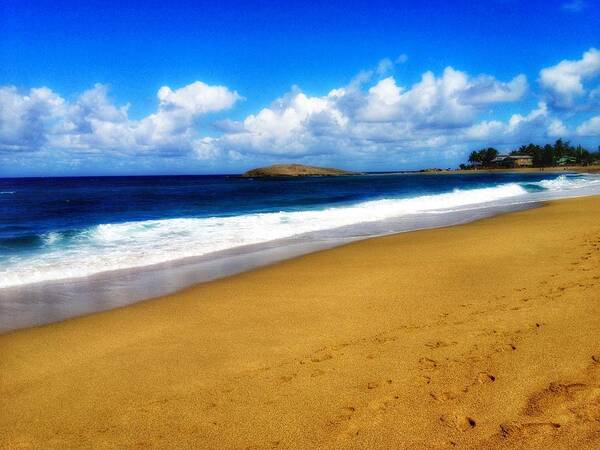 Beach Art Print featuring the photograph Foot Prints by Joseph Caban