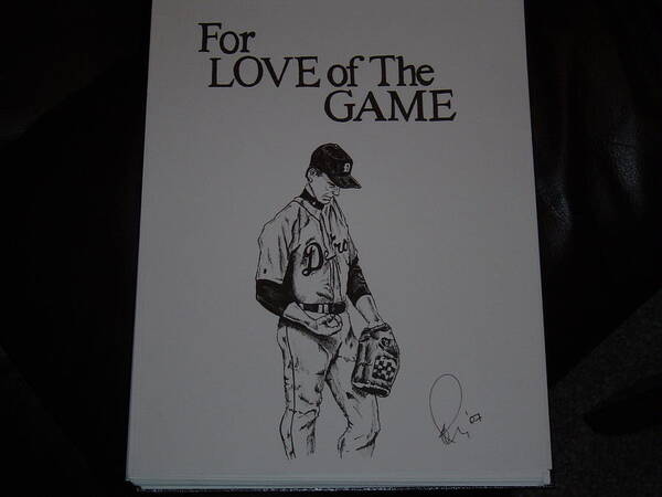 Ink Art Print featuring the drawing For Love of the Game by Raymond Nash