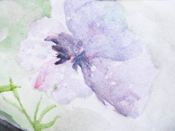 Flower Art Print featuring the painting Fresh New Beginning by Trilby Cole