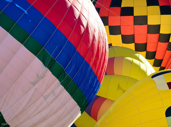 Hot Air Balloons Art Print featuring the photograph Gasbags by Kevin Munro