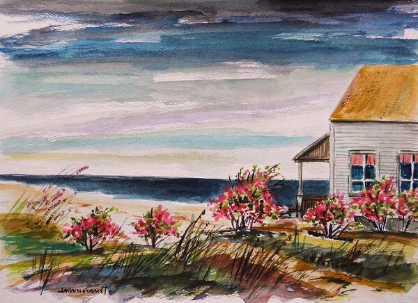 Beach Art Print featuring the painting Getaway by John Williams