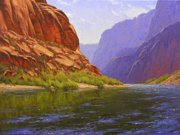 Cody Delong Art Print featuring the painting Glen Canyon Morning by Cody DeLong