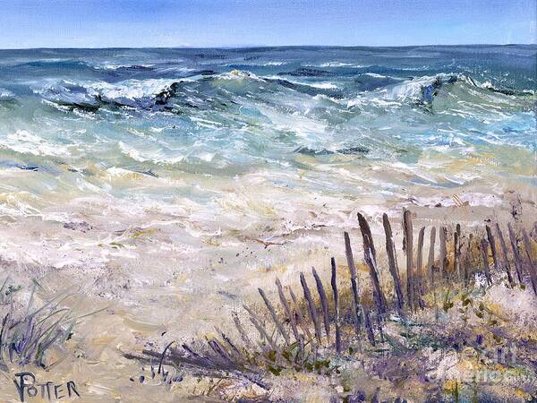 Beach Art Print featuring the painting Gulf Coast Perdido Key by Virginia Potter