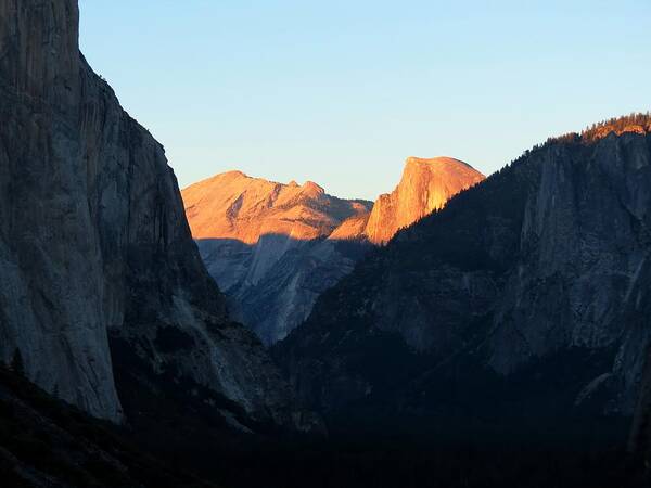 Half Dome Art Print featuring the photograph Half Dome Sunset by Connor Beekman
