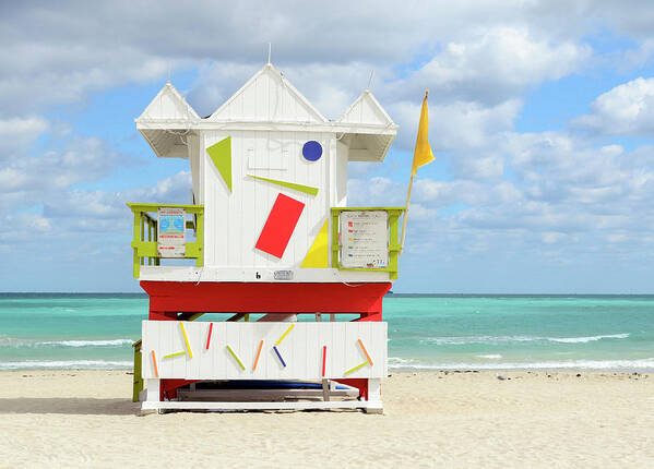 Lifeguard Art Print featuring the photograph Happy Shack by Keith Armstrong