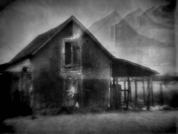 House Art Print featuring the photograph Haunted House by Mimulux Patricia No