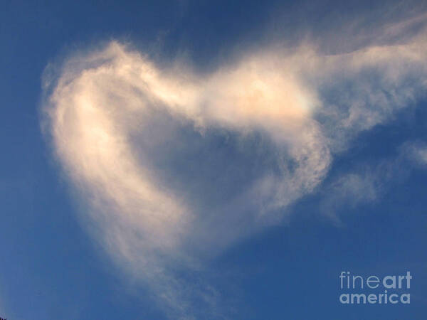 Artoffoxvox Art Print featuring the photograph Heart Cloud Photograph by Kristen Fox