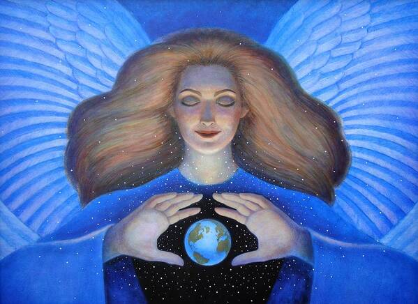 Goddess Art Print featuring the painting Heart of Creation by Sue Halstenberg