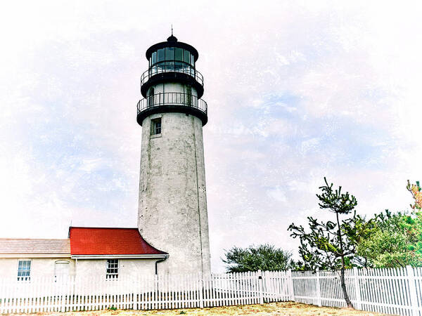 Highland Lighthouse Art Print featuring the photograph Highland Lighthouse Cape Cod by Marianne Campolongo