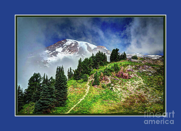 Wild Art Print featuring the photograph Hiking Rainier by Deborah Klubertanz