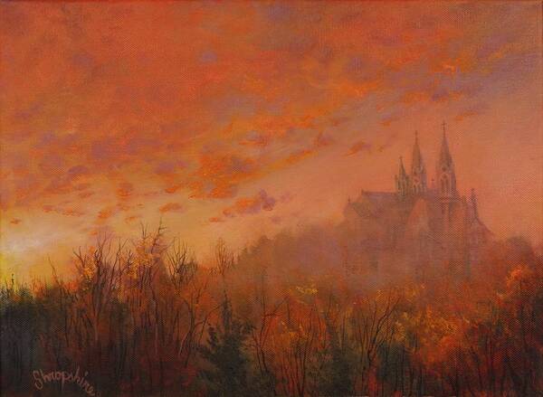 Holy Hill Art Print featuring the painting Holy Hill by Tom Shropshire