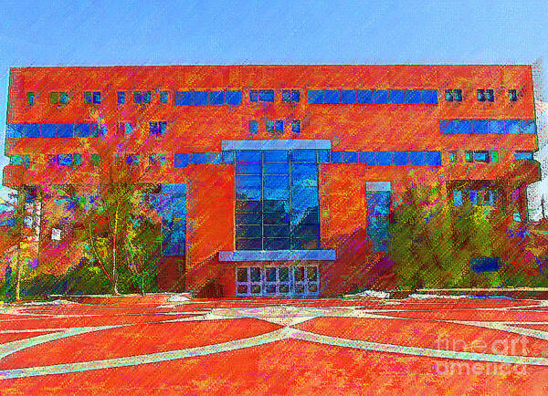 University Of Connecticut Art Print featuring the photograph Homer Library by DJ Fessenden