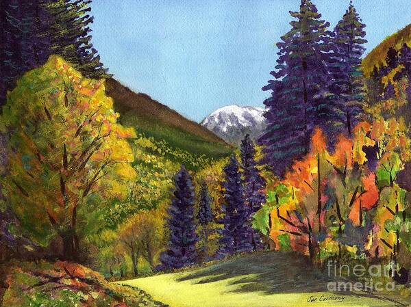Mountains Art Print featuring the painting In His Presence by Sue Carmony